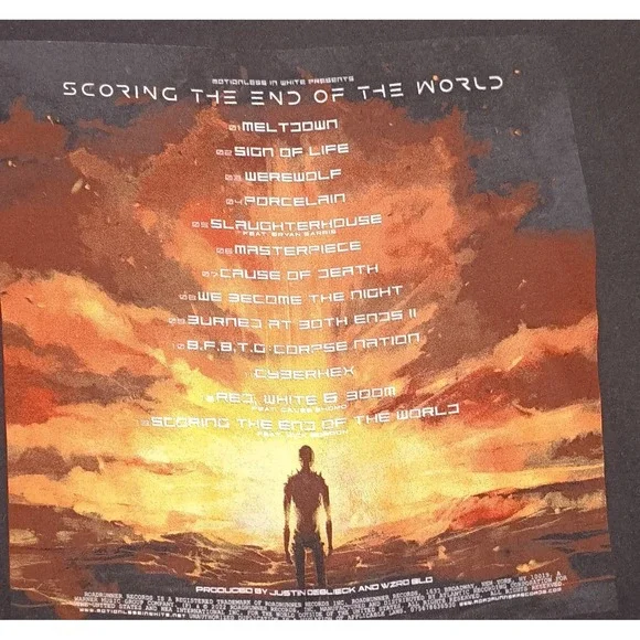 Motionless in White Shirt Mens Medium 2022 Tour Band Scoring End of the World XL - Picture 7 of 7